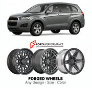 FORGED WHEELS RIMS for CHEVROLET CAPTIVA 2012 - 2015

Custom forged wheels for Chevrolet Captiva 2012 - 2015. Made-to-order monoblock, 2-piece and 3-piece rims in custom sizes, offsets, colors and finishes with guaranteed fitment.

We manufacture premium quality forged wheels rims for Chevrolet Captiva 2012 - 2015 in any design, size, color.

THIS WHEEL DESIGN CAN BE CUSTOM-MADE FOR YOUR CAR IN ANY SIZE AND COLOR OPTIONS
Available in monoblock, 2-piece, 3-piece, duoblock, beadlock
3D wheel renderings are pr