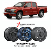 FORGED WHEELS RIMS for CHEVROLET COLORADO 2004 - 2012

Custom forged wheels for Chevrolet Colorado 2004 - 2012. Made-to-order monoblock, 2-piece and 3-piece rims in custom sizes, offsets, colors and finishes with guaranteed fitment.

We manufacture premium quality forged wheels rims for Chevrolet Colorado 2004 - 2012 in any design, size, color.

THIS WHEEL DESIGN CAN BE CUSTOM-MADE FOR YOUR CAR IN ANY SIZE AND COLOR OPTIONS
Available in monoblock, 2-piece, 3-piece, duoblock, beadlock
3D wheel renderings are