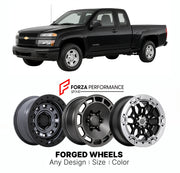 FORGED WHEELS RIMS for CHEVROLET COLORADO EXTENDED CAB 2004 - 2012

Custom forged wheels for Chevrolet Colorado Extended Cab 2004 - 2012. Made-to-order monoblock, 2-piece and 3-piece rims in custom sizes, offsets, colors and finishes with guaranteed fitment.

We manufacture premium quality forged wheels rims for Chevrolet Colorado Extended Cab 2004 - 2012 in any design, size, color.

THIS WHEEL DESIGN CAN BE CUSTOM-MADE FOR YOUR CAR IN ANY SIZE AND COLOR OPTIONS
Available in monoblock, 2-piece, 3-piece, duo