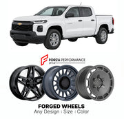 FORGED WHEELS RIMS for CHEVROLET COLORADO LT 2023+

Custom forged wheels for Chevrolet Colorado LT 2023+. Made-to-order monoblock, 2-piece and 3-piece rims in custom sizes, offsets, colors and finishes with guaranteed fitment.

We manufacture premium quality forged wheels rims for Chevrolet Colorado LT 2023+ in any design, size, color.

THIS WHEEL DESIGN CAN BE CUSTOM-MADE FOR YOUR CAR IN ANY SIZE AND COLOR OPTIONS
Available in monoblock, 2-piece, 3-piece, duoblock, beadlock
3D wheel renderings are provided