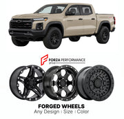 FORGED WHEELS RIMS for CHEVROLET COLORADO TRAIL BOSS 2023+

Custom forged wheels for Chevrolet Colorado Trail Boss 2023+. Made-to-order monoblock, 2-piece and 3-piece rims in custom sizes, offsets, colors and finishes with guaranteed fitment.

We manufacture premium quality forged wheels rims for Chevrolet Colorado Trail Boss 2023+ in any design, size, color.

THIS WHEEL DESIGN CAN BE CUSTOM-MADE FOR YOUR CAR IN ANY SIZE AND COLOR OPTIONS
Available in monoblock, 2-piece, 3-piece, duoblock, beadlock
3D wheel