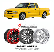FORGED WHEELS RIMS for CHEVROLET COLORADO XTREME 2004 - 2012

Custom forged wheels for Chevrolet Colorado Xtreme 2004 - 2012. Made-to-order monoblock, 2-piece and 3-piece rims in custom sizes, offsets, colors and finishes with guaranteed fitment.

We manufacture premium quality forged wheels rims for Chevrolet Colorado Xtreme 2004 - 2012 in any design, size, color.

THIS WHEEL DESIGN CAN BE CUSTOM-MADE FOR YOUR CAR IN ANY SIZE AND COLOR OPTIONS
Available in monoblock, 2-piece, 3-piece, duoblock, beadlock
3D