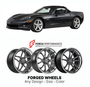 FORGED WHEELS RIMS for CHEVROLET CORVETTE 427 CONVERTIBLE C6 2005 - 2013

Custom forged wheels for Chevrolet Corvette 427 Convertible C6 2005 - 2013. Made-to-order monoblock, 2-piece and 3-piece rims in custom sizes, offsets, colors and finishes with guaranteed fitment.

We manufacture premium quality forged wheels rims for Chevrolet Corvette 427 Convertible C6 2005 - 2013 in any design, size, color.

THIS WHEEL DESIGN CAN BE CUSTOM-MADE FOR YOUR CAR IN ANY SIZE AND COLOR OPTIONS
Available in monoblock, 2-p