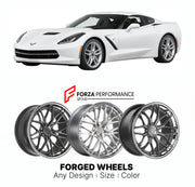 FORGED WHEELS RIMS for CHEVROLET CORVETTE STINGRAY Z51 C7 2014 - 2019

Custom forged wheels for Chevrolet Corvette Stingray Z51 C7 2014 - 2019. Made-to-order monoblock, 2-piece and 3-piece rims in custom sizes, offsets, colors and finishes with guaranteed fitment.

We manufacture premium quality forged wheels rims for Chevrolet Corvette Stingray Z51 C7 2014 - 2019 in any design, size, color.

THIS WHEEL DESIGN CAN BE CUSTOM-MADE FOR YOUR CAR IN ANY SIZE AND COLOR OPTIONS
Available in monoblock, 2-piece, 3-p
