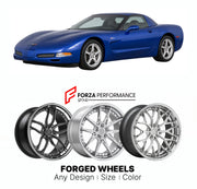 FORGED WHEELS RIMS for CHEVROLET CORVETTE Z06 C5 1997 - 2004

Custom forged wheels for Chevrolet Corvette Z06 C5 1997 - 2004. Made-to-order monoblock, 2-piece and 3-piece rims in custom sizes, offsets, colors and finishes with guaranteed fitment.

We manufacture premium quality forged wheels rims for Chevrolet Corvette Z06 C5 1997 - 2004 in any design, size, color.

THIS WHEEL DESIGN CAN BE CUSTOM-MADE FOR YOUR CAR IN ANY SIZE AND COLOR OPTIONS
Available in monoblock, 2-piece, 3-piece, duoblock, beadlock
3D