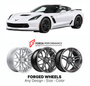 FORGED WHEELS RIMS for CHEVROLET CORVETTE Z06 C7 2014 - 2019

Custom forged wheels for Chevrolet Corvette Z06 C7 2014 - 2019. Made-to-order monoblock, 2-piece and 3-piece rims in custom sizes, offsets, colors and finishes with guaranteed fitment.

We manufacture premium quality forged wheels rims for Chevrolet Corvette Z06 C7 2014 - 2019 in any design, size, color.

THIS WHEEL DESIGN CAN BE CUSTOM-MADE FOR YOUR CAR IN ANY SIZE AND COLOR OPTIONS
Available in monoblock, 2-piece, 3-piece, duoblock, beadlock
3D