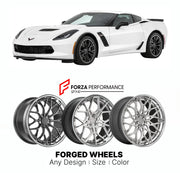 FORGED WHEELS RIMS for CHEVROLET CORVETTE Z06 C7 2015 - 2019

Custom forged wheels for Chevrolet Corvette Z06 C7 2015 - 2019. Made-to-order monoblock, 2-piece and 3-piece rims in custom sizes, offsets, colors and finishes with guaranteed fitment.

We manufacture premium quality forged wheels rims for Chevrolet Corvette Z06 C7 2015 - 2019 in any design, size, color.

THIS WHEEL DESIGN CAN BE CUSTOM-MADE FOR YOUR CAR IN ANY SIZE AND COLOR OPTIONS
Available in monoblock, 2-piece, 3-piece, duoblock, beadlock
3D