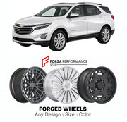 FORGED WHEELS RIMS for CHEVROLET EQUINOX LTZ 2005 - 2024

Custom forged wheels for Chevrolet Equinox LTZ 2005 - 2024. Made-to-order monoblock, 2-piece and 3-piece rims in custom sizes, offsets, colors and finishes with guaranteed fitment.

We manufacture premium quality forged wheels rims for Chevrolet Equinox LTZ 2005 - 2024 in any design, size, color.

THIS WHEEL DESIGN CAN BE CUSTOM-MADE FOR YOUR CAR IN ANY SIZE AND COLOR OPTIONS
Available in monoblock, 2-piece, 3-piece, duoblock, beadlock
3D wheel rende
