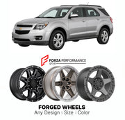 FORGED WHEELS RIMS for CHEVROLET EQUINOX PREMIER 2005 - 2024

Custom forged wheels for Chevrolet Equinox Premier 2005 - 2024. Made-to-order monoblock, 2-piece and 3-piece rims in custom sizes, offsets, colors and finishes with guaranteed fitment.

We manufacture premium quality forged wheels rims for Chevrolet Equinox Premier 2005 - 2024 in any design, size, color.

THIS WHEEL DESIGN CAN BE CUSTOM-MADE FOR YOUR CAR IN ANY SIZE AND COLOR OPTIONS
Available in monoblock, 2-piece, 3-piece, duoblock, beadlock
3D