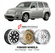 FORGED WHEELS RIMS for CHEVROLET HHR 2006 - 2011

Custom forged wheels for Chevrolet HHR 2006 - 2011. Made-to-order monoblock, 2-piece and 3-piece rims in custom sizes, offsets, colors and finishes with guaranteed fitment.

We manufacture premium quality forged wheels rims for Chevrolet HHR 2006 - 2011 in any design, size, color.

THIS WHEEL DESIGN CAN BE CUSTOM-MADE FOR YOUR CAR IN ANY SIZE AND COLOR OPTIONS
Available in monoblock, 2-piece, 3-piece, duoblock, beadlock
3D wheel renderings are provided accor