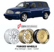 FORGED WHEELS RIMS for CHEVROLET HHR LT 2006 - 2011

Custom forged wheels for Chevrolet HHR LT 2006 - 2011. Made-to-order monoblock, 2-piece and 3-piece rims in custom sizes, offsets, colors and finishes with guaranteed fitment.

We manufacture premium quality forged wheels rims for Chevrolet HHR LT 2006 - 2011 in any design, size, color.

THIS WHEEL DESIGN CAN BE CUSTOM-MADE FOR YOUR CAR IN ANY SIZE AND COLOR OPTIONS
Available in monoblock, 2-piece, 3-piece, duoblock, beadlock
3D wheel renderings are provi