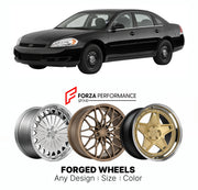 FORGED WHEELS RIMS for CHEVROLET IMPALA POLICE PACKAGE 2006 - 2013

Custom forged wheels for Chevrolet Impala Police Package 2006 - 2013. Made-to-order monoblock, 2-piece and 3-piece rims in custom sizes, offsets, colors and finishes with guaranteed fitment.

We manufacture premium quality forged wheels rims for Chevrolet Impala Police Package 2006 - 2013 in any design, size, color.

THIS WHEEL DESIGN CAN BE CUSTOM-MADE FOR YOUR CAR IN ANY SIZE AND COLOR OPTIONS
Available in monoblock, 2-piece, 3-piece, duo