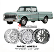 CUSTOM CLASSIC VINTAGE RESTOMOD RETRO OLD SCHOOL FORGED WHEELS RIMS for CHEVROLET K10 1967 - 1972
Custom forged wheels for classic American muscle cars. Ideal for restomod builds, vintage restorations, and show cars. Deep dish and retro styling available.

We manufacture premium quality forged wheels rims for Chevrolet K10 1967 - 1972 in any design, size, color.

THIS WHEEL DESIGN CAN BE CUSTOM-MADE FOR YOUR CAR IN ANY SIZE AND COLOR OPTIONS
Available in monoblock, 2-piece, 3-piece, duoblock, beadlock
3D wh