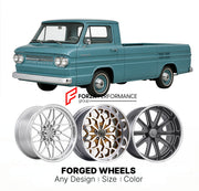 CUSTOM CLASSIC VINTAGE RESTOMOD RETRO OLD SCHOOL FORGED WHEELS RIMS for CHEVROLET LOADSIDE 1961 - 1962
Custom forged wheels for classic American muscle cars. Ideal for restomod builds, vintage restorations, and show cars. Deep dish and retro styling available.

We manufacture premium quality forged wheels rims for Chevrolet Loadside 1961 - 1962 in any design, size, color.

THIS WHEEL DESIGN CAN BE CUSTOM-MADE FOR YOUR CAR IN ANY SIZE AND COLOR OPTIONS
Available in monoblock, 2-piece, 3-piece, duoblock, bead