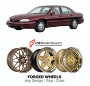 FORGED WHEELS RIMS for CHEVROLET LUMINA LTZ 1995 - 2001

Custom forged wheels for Chevrolet Lumina LTZ 1995 - 2001. Made-to-order monoblock, 2-piece and 3-piece rims in custom sizes, offsets, colors and finishes with guaranteed fitment.

We manufacture premium quality forged wheels rims for Chevrolet Lumina LTZ 1995 - 2001 in any design, size, color.

THIS WHEEL DESIGN CAN BE CUSTOM-MADE FOR YOUR CAR IN ANY SIZE AND COLOR OPTIONS
Available in monoblock, 2-piece, 3-piece, duoblock, beadlock
3D wheel renderin