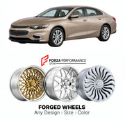 FORGED WHEELS RIMS for CHEVROLET MALIBU PREMIER 1997 - 2025

Custom forged wheels for Chevrolet Malibu Premier 1997 - 2025. Made-to-order monoblock, 2-piece and 3-piece rims in custom sizes, offsets, colors and finishes with guaranteed fitment.

We manufacture premium quality forged wheels rims for Chevrolet Malibu Premier 1997 - 2025 in any design, size, color.

THIS WHEEL DESIGN CAN BE CUSTOM-MADE FOR YOUR CAR IN ANY SIZE AND COLOR OPTIONS
Available in monoblock, 2-piece, 3-piece, duoblock, beadlock
3D wh