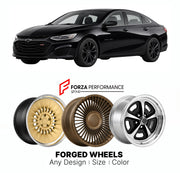 FORGED WHEELS RIMS for CHEVROLET MALIBU RS 1997 - 2025

Custom forged wheels for Chevrolet Malibu RS 1997 - 2025. Made-to-order monoblock, 2-piece and 3-piece rims in custom sizes, offsets, colors and finishes with guaranteed fitment.

We manufacture premium quality forged wheels rims for Chevrolet Malibu RS 1997 - 2025 in any design, size, color.

THIS WHEEL DESIGN CAN BE CUSTOM-MADE FOR YOUR CAR IN ANY SIZE AND COLOR OPTIONS
Available in monoblock, 2-piece, 3-piece, duoblock, beadlock
3D wheel renderings 