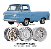 CUSTOM CLASSIC VINTAGE RESTOMOD RETRO OLD SCHOOL FORGED WHEELS RIMS for CHEVROLET RAMPSIDE 1961 - 1964
Custom forged wheels for classic American muscle cars. Ideal for restomod builds, vintage restorations, and show cars. Deep dish and retro styling available.

We manufacture premium quality forged wheels rims for Chevrolet Rampside 1961 - 1964 in any design, size, color.

THIS WHEEL DESIGN CAN BE CUSTOM-MADE FOR YOUR CAR IN ANY SIZE AND COLOR OPTIONS
Available in monoblock, 2-piece, 3-piece, duoblock, bead