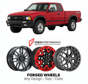 FORGED WHEELS RIMS for CHEVROLET S-10 ZR2 1994 - 2004

Custom forged wheels for Chevrolet S-10 ZR2 1994 - 2004. Made-to-order monoblock, 2-piece and 3-piece rims in custom sizes, offsets, colors and finishes with guaranteed fitment.

We manufacture premium quality forged wheels rims for Chevrolet S-10 ZR2 1994 - 2004 in any design, size, color.

THIS WHEEL DESIGN CAN BE CUSTOM-MADE FOR YOUR CAR IN ANY SIZE AND COLOR OPTIONS
Available in monoblock, 2-piece, 3-piece, duoblock, beadlock
3D wheel renderings are