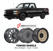 FORGED WHEELS RIMS for CHEVROLET SILVERADO 1500 454 SS GMT400 1990 - 1998

Custom forged wheels for Chevrolet Silverado 1500 454 SS GMT400 1990 - 1998. Made-to-order monoblock, 2-piece and 3-piece rims in custom sizes, offsets, colors and finishes with guaranteed fitment.

We manufacture premium quality forged wheels rims for Chevrolet Silverado 1500 454 SS GMT400 1990 - 1998 in any design, size, color.

THIS WHEEL DESIGN CAN BE CUSTOM-MADE FOR YOUR CAR IN ANY SIZE AND COLOR OPTIONS
Available in monoblock, 