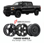 FORGED WHEELS RIMS for CHEVROLET SILVERADO 1500 BLACK WIDOW K2XX 2014 - 2018

Custom forged wheels for Chevrolet Silverado 1500 Black Widow K2XX 2014 - 2018. Made-to-order monoblock, 2-piece and 3-piece rims in custom sizes, offsets, colors and finishes with guaranteed fitment.

We manufacture premium quality forged wheels rims for Chevrolet Silverado 1500 Black Widow K2XX 2014 - 2018 in any design, size, color.

THIS WHEEL DESIGN CAN BE CUSTOM-MADE FOR YOUR CAR IN ANY SIZE AND COLOR OPTIONS
Available in mo