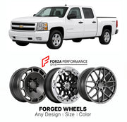 FORGED WHEELS RIMS for CHEVROLET SILVERADO 1500 HYBRID GMT900 2007 - 2013

Custom forged wheels for Chevrolet Silverado 1500 Hybrid GMT900 2007 - 2013. Made-to-order monoblock, 2-piece and 3-piece rims in custom sizes, offsets, colors and finishes with guaranteed fitment.

We manufacture premium quality forged wheels rims for Chevrolet Silverado 1500 Hybrid GMT900 2007 - 2013 in any design, size, color.

THIS WHEEL DESIGN CAN BE CUSTOM-MADE FOR YOUR CAR IN ANY SIZE AND COLOR OPTIONS
Available in monoblock, 