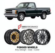 FORGED WHEELS RIMS for CHEVROLET SILVERADO 1500 Z71 GMT400 1990 - 1998

Custom forged wheels for Chevrolet Silverado 1500 Z71 GMT400 1990 - 1998. Made-to-order monoblock, 2-piece and 3-piece rims in custom sizes, offsets, colors and finishes with guaranteed fitment.

We manufacture premium quality forged wheels rims for Chevrolet Silverado 1500 Z71 GMT400 1990 - 1998 in any design, size, color.

THIS WHEEL DESIGN CAN BE CUSTOM-MADE FOR YOUR CAR IN ANY SIZE AND COLOR OPTIONS
Available in monoblock, 2-piece, 
