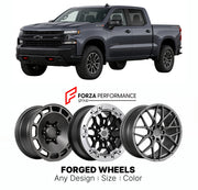 FORGED WHEELS RIMS for CHEVROLET SILVERADO 1500 ZR2 T1XX 2019 - 2026

Custom forged wheels for Chevrolet Silverado 1500 ZR2 T1XX 2019 - 2026. Made-to-order monoblock, 2-piece and 3-piece rims in custom sizes, offsets, colors and finishes with guaranteed fitment.

We manufacture premium quality forged wheels rims for Chevrolet Silverado 1500 ZR2 T1XX 2019 - 2026 in any design, size, color.

THIS WHEEL DESIGN CAN BE CUSTOM-MADE FOR YOUR CAR IN ANY SIZE AND COLOR OPTIONS
Available in monoblock, 2-piece, 3-piec
