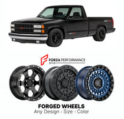 FORGED WHEELS RIMS for CHEVROLET SILVERADO 454 SS SPORT TRUCK GMT400 1990 - 1993

Custom forged wheels for Chevrolet Silverado 454 SS Sport Truck GMT400 1990 - 1993. Made-to-order monoblock, 2-piece and 3-piece rims in custom sizes, offsets, colors and finishes with guaranteed fitment.

We manufacture premium quality forged wheels rims for Chevrolet Silverado 454 SS Sport Truck GMT400 1990 - 1993 in any design, size, color.

THIS WHEEL DESIGN CAN BE CUSTOM-MADE FOR YOUR CAR IN ANY SIZE AND COLOR OPTIONS
Ava