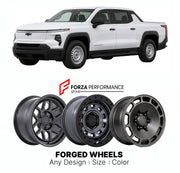 FORGED WHEELS RIMS for CHEVROLET SILVERADO EV WT 2024+

Custom forged wheels for Chevrolet Silverado EV WT 2024+. Made-to-order monoblock, 2-piece and 3-piece rims in custom sizes, offsets, colors and finishes with guaranteed fitment.

We manufacture premium quality forged wheels rims for Chevrolet Silverado EV WT 2024+ in any design, size, color.

THIS WHEEL DESIGN CAN BE CUSTOM-MADE FOR YOUR CAR IN ANY SIZE AND COLOR OPTIONS
Available in monoblock, 2-piece, 3-piece, duoblock, beadlock
3D wheel renderings 