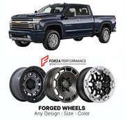 FORGED WHEELS RIMS for CHEVROLET SILVERADO HD 3500HD HIGH COUNTRY T1XX 2020 - 2026

Custom forged wheels for Chevrolet Silverado HD 3500HD High Country T1XX 2020 - 2026. Made-to-order monoblock, 2-piece and 3-piece rims in custom sizes, offsets, colors and finishes with guaranteed fitment.

We manufacture premium quality forged wheels rims for Chevrolet Silverado HD 3500HD High Country T1XX 2020 - 2026 in any design, size, color.

THIS WHEEL DESIGN CAN BE CUSTOM-MADE FOR YOUR CAR IN ANY SIZE AND COLOR OPTIO