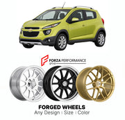 FORGED WHEELS RIMS for CHEVROLET SPARK ACTIV M300 M400 2013 - 2022

Custom forged wheels for Chevrolet Spark Activ M300 M400 2013 - 2022. Made-to-order monoblock, 2-piece and 3-piece rims in custom sizes, offsets, colors and finishes with guaranteed fitment.

We manufacture premium quality forged wheels rims for Chevrolet Spark Activ M300 M400 2013 - 2022 in any design, size, color.

THIS WHEEL DESIGN CAN BE CUSTOM-MADE FOR YOUR CAR IN ANY SIZE AND COLOR OPTIONS
Available in monoblock, 2-piece, 3-piece, duo