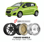 FORGED WHEELS RIMS for CHEVROLET SPARK LS M300 M400 2013 - 2022

Custom forged wheels for Chevrolet Spark LS M300 M400 2013 - 2022. Made-to-order monoblock, 2-piece and 3-piece rims in custom sizes, offsets, colors and finishes with guaranteed fitment.

We manufacture premium quality forged wheels rims for Chevrolet Spark LS M300 M400 2013 - 2022 in any design, size, color.

THIS WHEEL DESIGN CAN BE CUSTOM-MADE FOR YOUR CAR IN ANY SIZE AND COLOR OPTIONS
Available in monoblock, 2-piece, 3-piece, duoblock, be