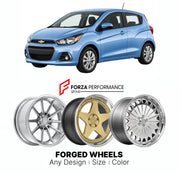 FORGED WHEELS RIMS for CHEVROLET SPARK M400 2016 - 2022

Custom forged wheels for Chevrolet Spark M400 2016 - 2022. Made-to-order monoblock, 2-piece and 3-piece rims in custom sizes, offsets, colors and finishes with guaranteed fitment.

We manufacture premium quality forged wheels rims for Chevrolet Spark M400 2016 - 2022 in any design, size, color.

THIS WHEEL DESIGN CAN BE CUSTOM-MADE FOR YOUR CAR IN ANY SIZE AND COLOR OPTIONS
Available in monoblock, 2-piece, 3-piece, duoblock, beadlock
3D wheel renderin