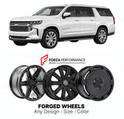 FORGED WHEELS RIMS for CHEVROLET SUBURBAN PREMIER T1YC 2021+

Custom forged wheels for Chevrolet Suburban Premier T1YC 2021+. Made-to-order monoblock, 2-piece and 3-piece rims in custom sizes, offsets, colors and finishes with guaranteed fitment.

We manufacture premium quality forged wheels rims for Chevrolet Suburban Premier T1YC 2021+ in any design, size, color.

THIS WHEEL DESIGN CAN BE CUSTOM-MADE FOR YOUR CAR IN ANY SIZE AND COLOR OPTIONS
Available in monoblock, 2-piece, 3-piece, duoblock, beadlock
3D