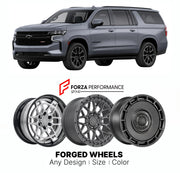 FORGED WHEELS RIMS for CHEVROLET SUBURBAN RST T1YC 2021+

Custom forged wheels for Chevrolet Suburban RST T1YC 2021+. Made-to-order monoblock, 2-piece and 3-piece rims in custom sizes, offsets, colors and finishes with guaranteed fitment.

We manufacture premium quality forged wheels rims for Chevrolet Suburban RST T1YC 2021+ in any design, size, color.

THIS WHEEL DESIGN CAN BE CUSTOM-MADE FOR YOUR CAR IN ANY SIZE AND COLOR OPTIONS
Available in monoblock, 2-piece, 3-piece, duoblock, beadlock
3D wheel rende