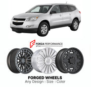 FORGED WHEELS RIMS for CHEVROLET TRAVERSE LS 2009+

Custom forged wheels for Chevrolet Traverse LS 2009+. Made-to-order monoblock, 2-piece and 3-piece rims in custom sizes, offsets, colors and finishes with guaranteed fitment.

We manufacture premium quality forged wheels rims for Chevrolet Traverse LS 2009+ in any design, size, color.

THIS WHEEL DESIGN CAN BE CUSTOM-MADE FOR YOUR CAR IN ANY SIZE AND COLOR OPTIONS
Available in monoblock, 2-piece, 3-piece, duoblock, beadlock
3D wheel renderings are provided