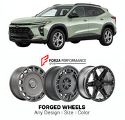 FORGED WHEELS RIMS for CHEVROLET TRAX 2024+

Custom forged wheels for Chevrolet Trax 2024+. Made-to-order monoblock, 2-piece and 3-piece rims in custom sizes, offsets, colors and finishes with guaranteed fitment.

We manufacture premium quality forged wheels rims for Chevrolet Trax 2024+ in any design, size, color.

THIS WHEEL DESIGN CAN BE CUSTOM-MADE FOR YOUR CAR IN ANY SIZE AND COLOR OPTIONS
Available in monoblock, 2-piece, 3-piece, duoblock, beadlock
3D wheel renderings are provided according to the exa