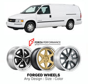 FORGED WHEELS RIMS for CHEVROLET VENTURE CARGO VAN 1997 - 2005

Custom forged wheels for Chevrolet Venture Cargo Van 1997 - 2005. Made-to-order monoblock, 2-piece and 3-piece rims in custom sizes, offsets, colors and finishes with guaranteed fitment.

We manufacture premium quality forged wheels rims for Chevrolet Venture Cargo Van 1997 - 2005 in any design, size, color.

THIS WHEEL DESIGN CAN BE CUSTOM-MADE FOR YOUR CAR IN ANY SIZE AND COLOR OPTIONS
Available in monoblock, 2-piece, 3-piece, duoblock, beadl