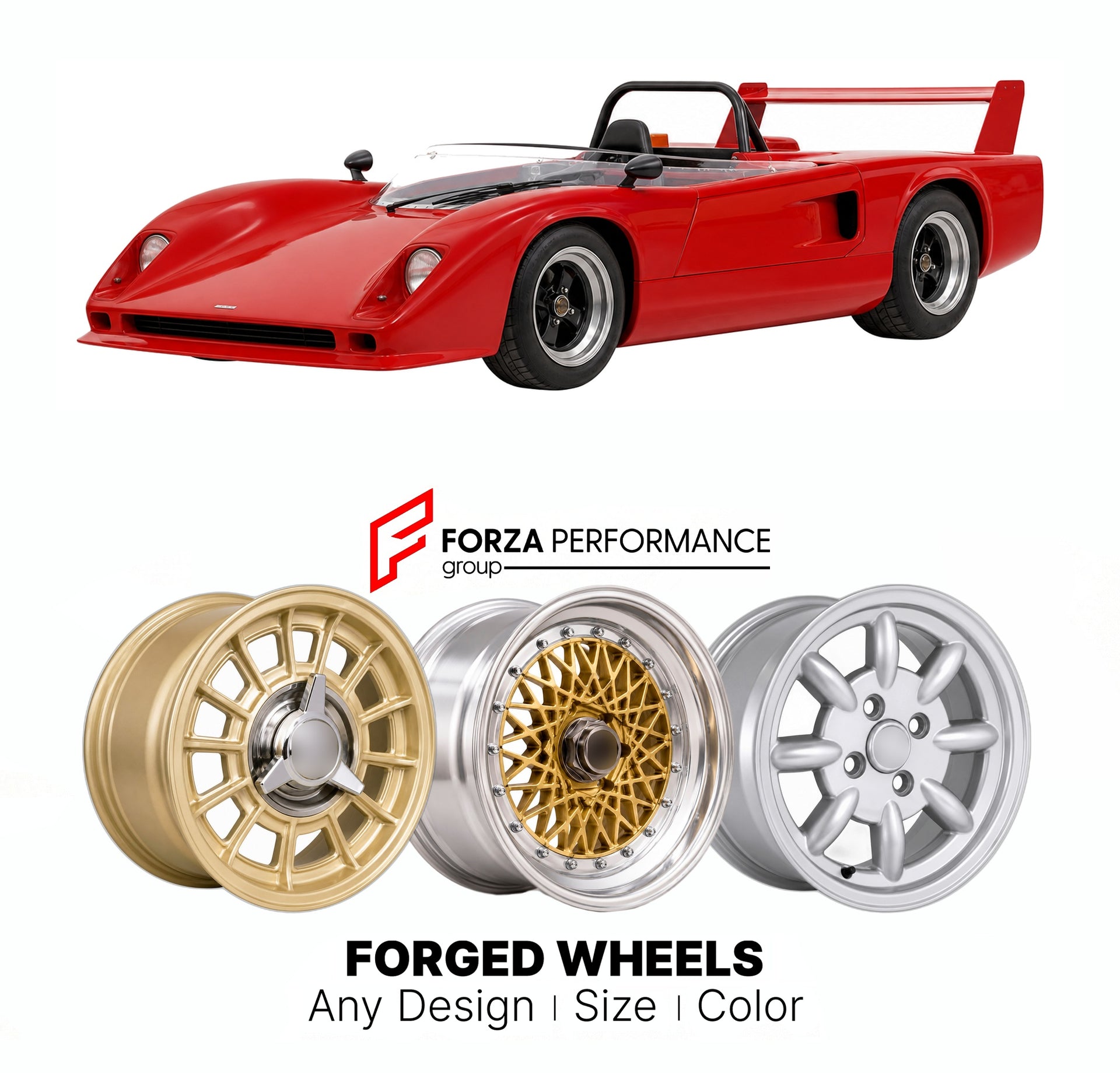 CUSTOM CLASSIC VINTAGE RESTOMOD RETRO OLD SCHOOL FORGED WHEELS RIMS for CHEVRON B61 1983 - 1984

Custom forged wheels for Chevron B61 1983 - 1984. Classic, vintage, restomod wheel designs made to order in custom sizes, offsets, colors and finishes.

We manufacture premium quality forged wheels rims for Chevron B61 1983 - 1984 in any design, size, color.

THIS WHEEL DESIGN CAN BE CUSTOM-MADE FOR YOUR CAR IN ANY SIZE AND COLOR OPTIONS
Available in monoblock, 2-piece, 3-piece, duoblock, beadlock
3D wheel rende