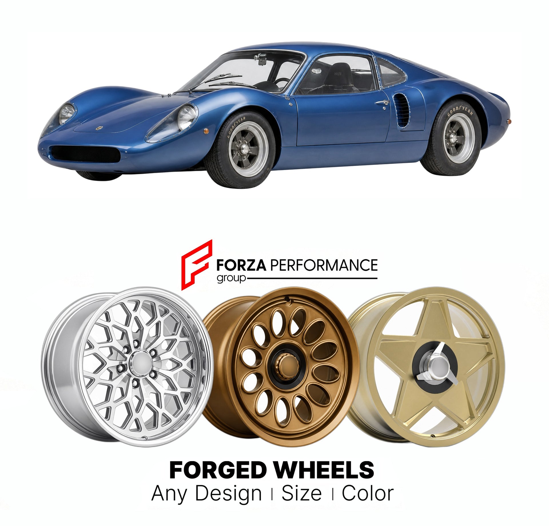 CUSTOM CLASSIC VINTAGE RESTOMOD RETRO OLD SCHOOL FORGED WHEELS RIMS for CHEVRON B8 1968 - 1970

Custom forged wheels for Chevron B8 1968 - 1970. Classic, vintage, restomod wheel designs made to order in custom sizes, offsets, colors and finishes.

We manufacture premium quality forged wheels rims for Chevron B8 1968 - 1970 in any design, size, color.

THIS WHEEL DESIGN CAN BE CUSTOM-MADE FOR YOUR CAR IN ANY SIZE AND COLOR OPTIONS
Available in monoblock, 2-piece, 3-piece, duoblock, beadlock
3D wheel renderin