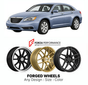 FORGED WHEELS RIMS for CHRYSLER 200 2011 - 2014

Custom forged wheels for Chrysler 200 2011 - 2014. Made-to-order monoblock, 2-piece and 3-piece rims in custom sizes, offsets, colors and finishes with guaranteed fitment.

We manufacture premium quality forged wheels rims for Chrysler 200 2011 - 2014 in any design, size, color.

THIS WHEEL DESIGN CAN BE CUSTOM-MADE FOR YOUR CAR IN ANY SIZE AND COLOR OPTIONS
Available in monoblock, 2-piece, 3-piece, duoblock, beadlock
3D wheel renderings are provided accordin