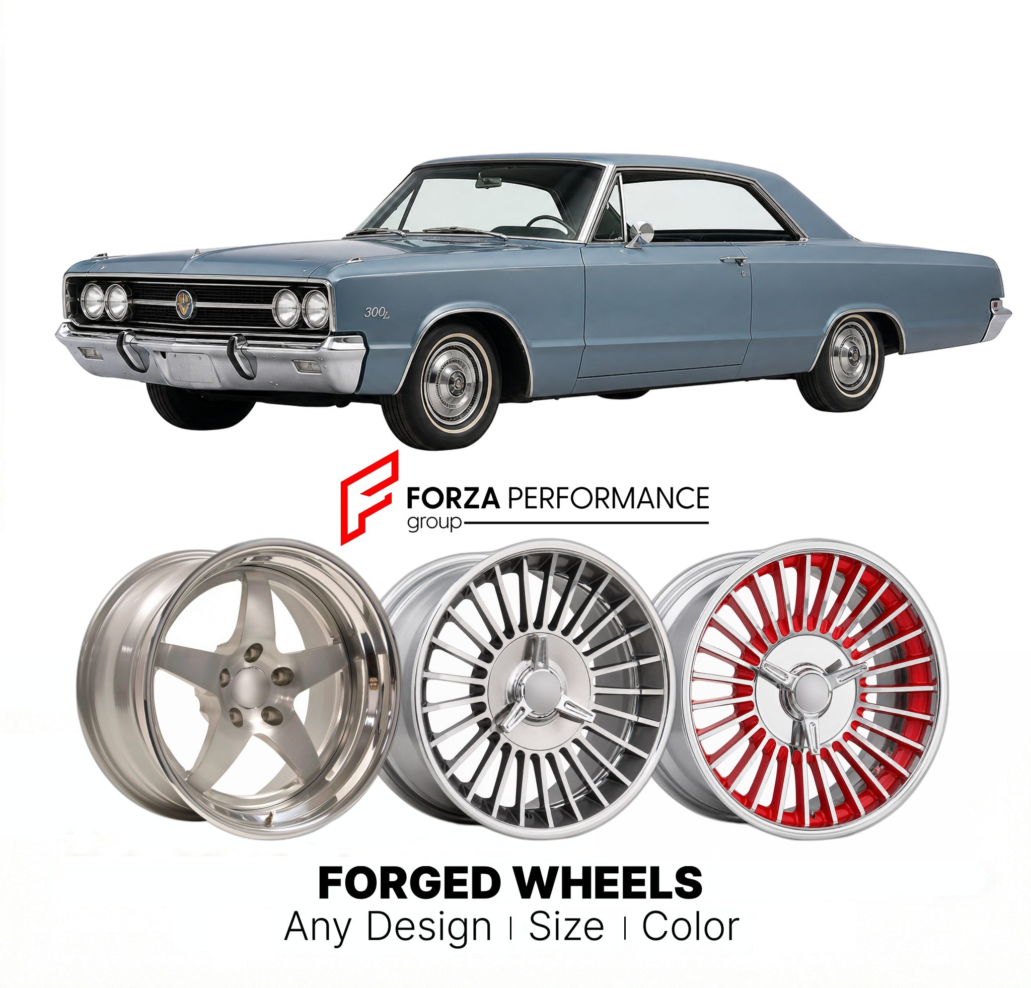 CUSTOM CLASSIC VINTAGE RESTOMOD RETRO OLD SCHOOL FORGED WHEELS RIMS fo