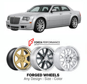 FORGED WHEELS RIMS for CHRYSLER 300 300C SRT8 LX LD 2005 - 2023

Custom forged wheels for Chrysler 300 300C SRT8 LX LD 2005 - 2023. Made-to-order monoblock, 2-piece and 3-piece rims in custom sizes, offsets, colors and finishes with guaranteed fitment.

We manufacture premium quality forged wheels rims for Chrysler 300 300C SRT8 LX LD 2005 - 2023 in any design, size, color.

THIS WHEEL DESIGN CAN BE CUSTOM-MADE FOR YOUR CAR IN ANY SIZE AND COLOR OPTIONS
Available in monoblock, 2-piece, 3-piece, duoblock, be