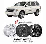 FORGED WHEELS RIMS for CHRYSLER ASPEN LIMITED 2007 - 2009

Custom forged wheels for Chrysler Aspen Limited 2007 - 2009. Made-to-order monoblock, 2-piece and 3-piece rims in custom sizes, offsets, colors and finishes with guaranteed fitment.

We manufacture premium quality forged wheels rims for Chrysler Aspen Limited 2007 - 2009 in any design, size, color.

THIS WHEEL DESIGN CAN BE CUSTOM-MADE FOR YOUR CAR IN ANY SIZE AND COLOR OPTIONS
Available in monoblock, 2-piece, 3-piece, duoblock, beadlock
3D wheel re