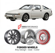 CUSTOM CLASSIC VINTAGE RESTOMOD RETRO OLD SCHOOL FORGED WHEELS RIMS for CHRYSLER CONQUEST 1987 - 1989
Custom forged wheels for classic American muscle cars. Ideal for restomod builds, vintage restorations, and show cars. Deep dish and retro styling available.

We manufacture premium quality forged wheels rims for Chrysler Conquest 1987 - 1989 in any design, size, color.

THIS WHEEL DESIGN CAN BE CUSTOM-MADE FOR YOUR CAR IN ANY SIZE AND COLOR OPTIONS
Available in monoblock, 2-piece, 3-piece, duoblock, beadlo