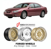 FORGED WHEELS RIMS for CHRYSLER LHS 1994 - 2001

Custom forged wheels for Chrysler LHS 1994 - 2001. Made-to-order monoblock, 2-piece and 3-piece rims in custom sizes, offsets, colors and finishes with guaranteed fitment.

We manufacture premium quality forged wheels rims for Chrysler LHS 1994 - 2001 in any design, size, color.

THIS WHEEL DESIGN CAN BE CUSTOM-MADE FOR YOUR CAR IN ANY SIZE AND COLOR OPTIONS
Available in monoblock, 2-piece, 3-piece, duoblock, beadlock
3D wheel renderings are provided accordin