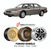 FORGED WHEELS RIMS for CHRYSLER LHS BASE 1994 - 2001

Custom forged wheels for Chrysler LHS Base 1994 - 2001. Made-to-order monoblock, 2-piece and 3-piece rims in custom sizes, offsets, colors and finishes with guaranteed fitment.

We manufacture premium quality forged wheels rims for Chrysler LHS Base 1994 - 2001 in any design, size, color.

THIS WHEEL DESIGN CAN BE CUSTOM-MADE FOR YOUR CAR IN ANY SIZE AND COLOR OPTIONS
Available in monoblock, 2-piece, 3-piece, duoblock, beadlock
3D wheel renderings are pr