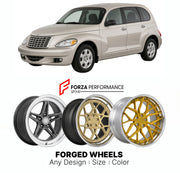 FORGED WHEELS RIMS for CHRYSLER PT CRUISER BASE 2001 - 2010

Custom forged wheels for Chrysler PT Cruiser Base 2001 - 2010. Made-to-order monoblock, 2-piece and 3-piece rims in custom sizes, offsets, colors and finishes with guaranteed fitment.

We manufacture premium quality forged wheels rims for Chrysler PT Cruiser Base 2001 - 2010 in any design, size, color.

THIS WHEEL DESIGN CAN BE CUSTOM-MADE FOR YOUR CAR IN ANY SIZE AND COLOR OPTIONS
Available in monoblock, 2-piece, 3-piece, duoblock, beadlock
3D wh
