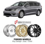 FORGED WHEELS RIMS for CHRYSLER PACIFICA RU MINIVAN 2017+

Custom forged wheels for Chrysler Pacifica RU Minivan 2017+. Made-to-order monoblock, 2-piece and 3-piece rims in custom sizes, offsets, colors and finishes with guaranteed fitment.

We manufacture premium quality forged wheels rims for Chrysler Pacifica RU Minivan 2017+ in any design, size, color.

THIS WHEEL DESIGN CAN BE CUSTOM-MADE FOR YOUR CAR IN ANY SIZE AND COLOR OPTIONS
Available in monoblock, 2-piece, 3-piece, duoblock, beadlock
3D wheel re